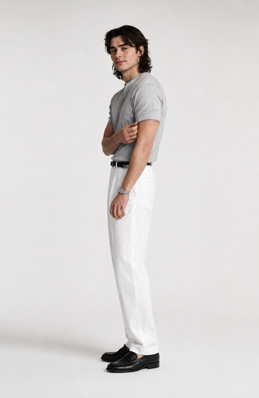 Riviera Fine-Knit Henley Shirt Jovera Joyce