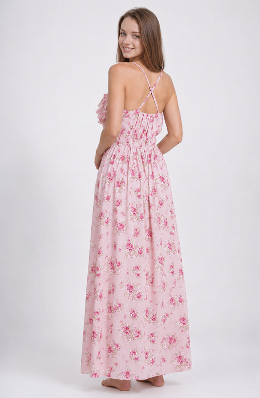 Blush Garden Maxi Dress Jovera Joyce