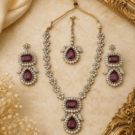 Joyce Mehrunisa Kundan Pearl Bridal Jewellery Set Jovera Joyce