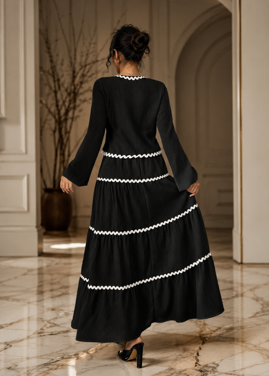 Lace Layered Pleated Lantern Sleeve Bow Shirt And Skirt Suit Women Jovera Joyce