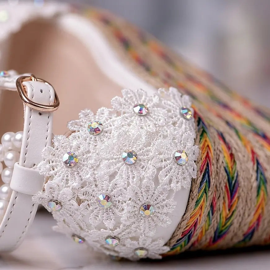 Celestia Garden Wedge Sandals Jovera Joyce