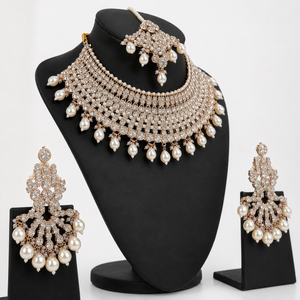 Jovera Joyce Celestine Rosé Pearl-Drop Bridal Ensemble Jovera Joyce