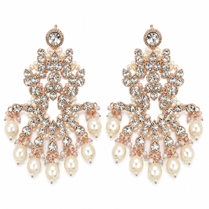 Jovera Joyce Celestine Rosé Pearl-Drop Bridal Ensemble Jovera Joyce