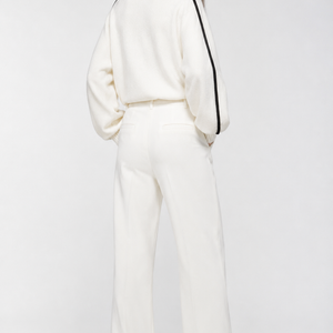 Contrast High Neck Raglan Lantern Sleeve Sweater For Women Jovera Joyce