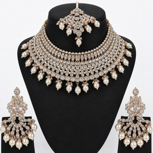 Jovera Joyce Celestine Rosé Pearl-Drop Bridal Ensemble Jovera Joyce