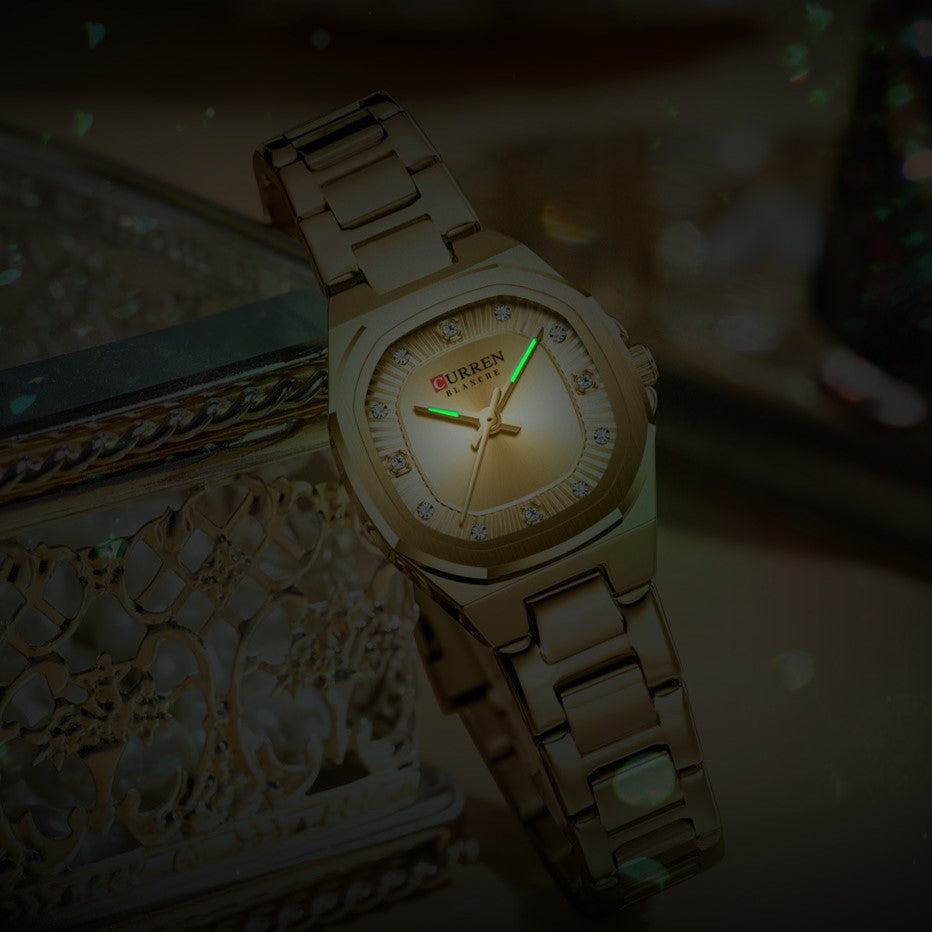 Business-Casual Womens Rhinestone Watch Jovera Joyce