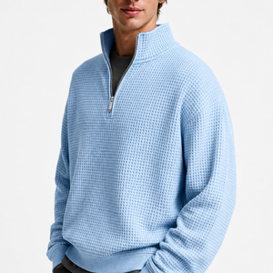 Lucerne Textured Quarter-Zip Pullover Jovera Joyce