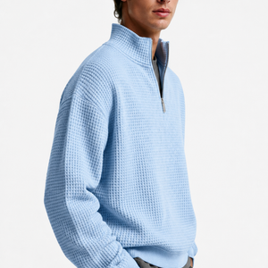 Lucerne Textured Quarter-Zip Pullover Jovera Joyce