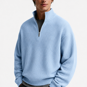 Lucerne Textured Quarter-Zip Pullover Jovera Joyce