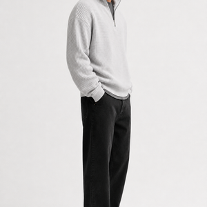 Lucerne Textured Quarter-Zip Pullover Jovera Joyce