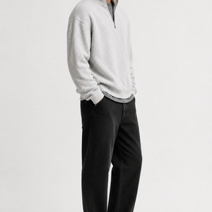 Lucerne Textured Quarter-Zip Pullover Jovera Joyce