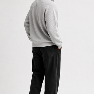Lucerne Textured Quarter-Zip Pullover Jovera Joyce