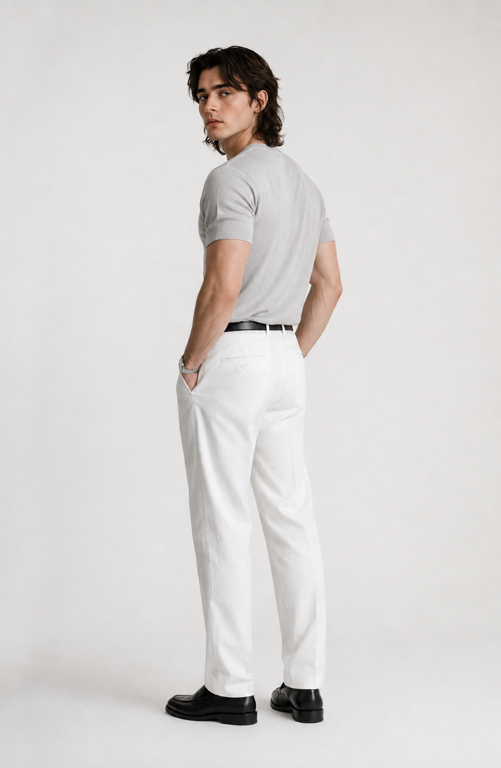 Riviera Fine-Knit Henley Shirt Jovera Joyce
