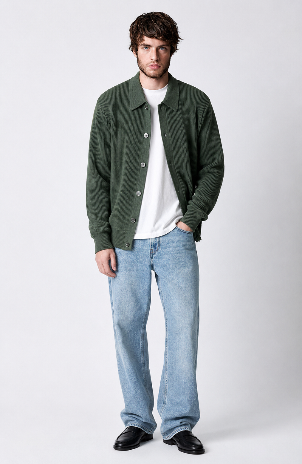 Oslo Ribbed Knit Cardigan Jovera Joyce