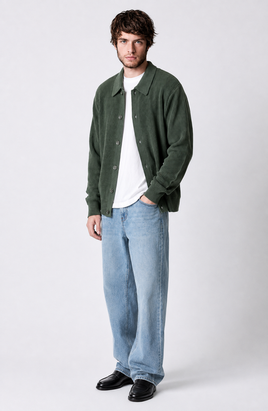 Oslo Ribbed Knit Cardigan Jovera Joyce