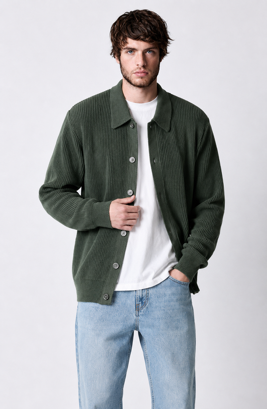 Oslo Ribbed Knit Cardigan Jovera Joyce