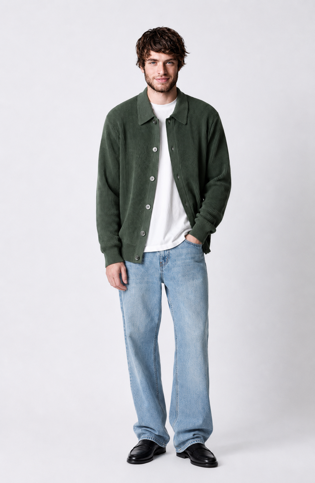 Oslo Ribbed Knit Cardigan Jovera Joyce