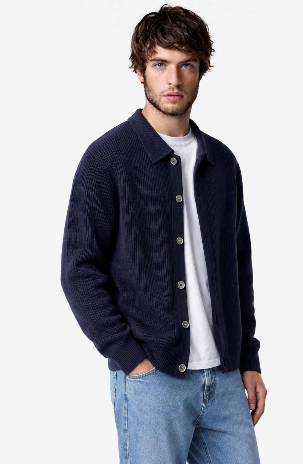 Oslo Ribbed Knit Cardigan Jovera Joyce