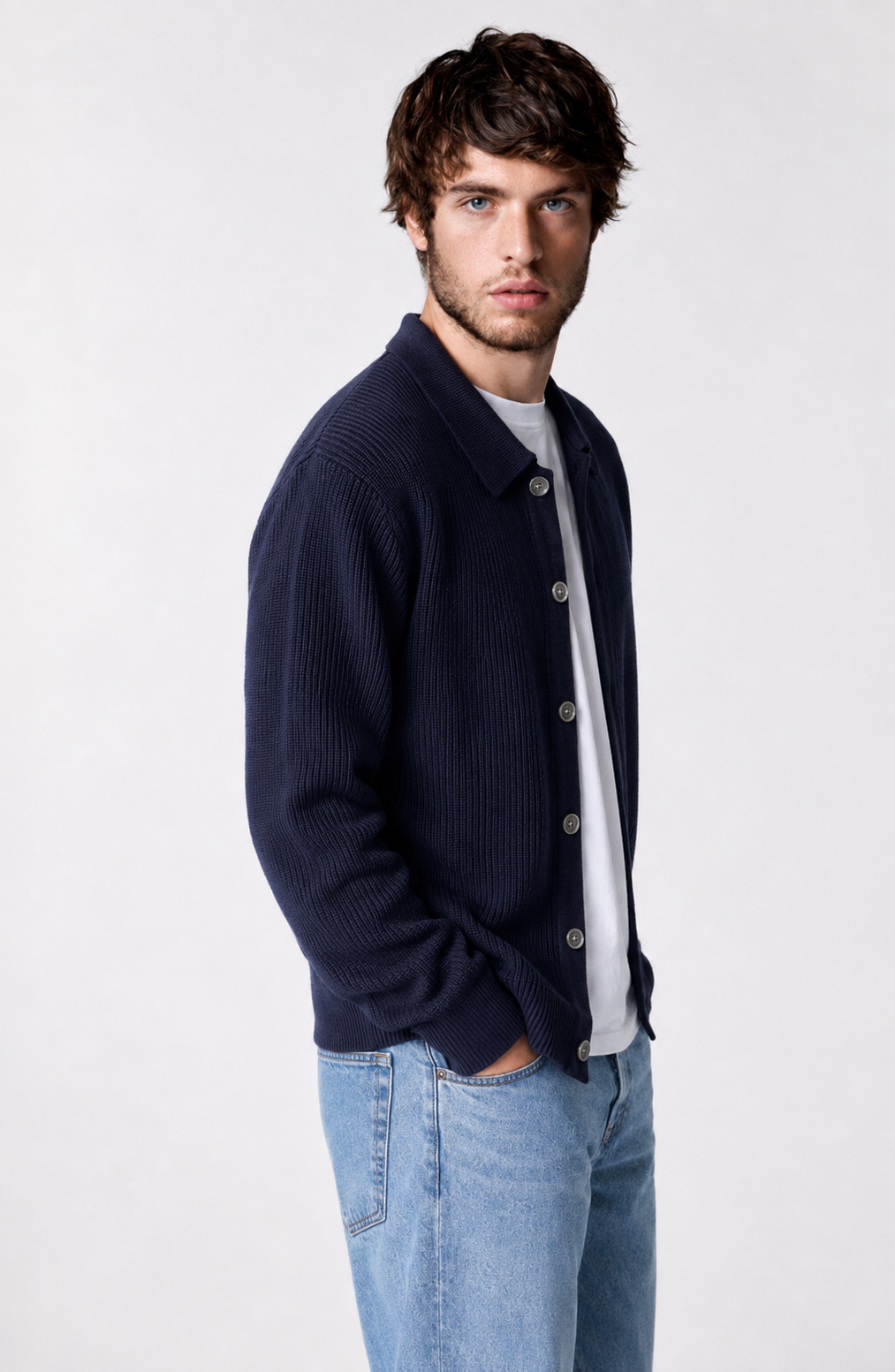 Oslo Ribbed Knit Cardigan Jovera Joyce