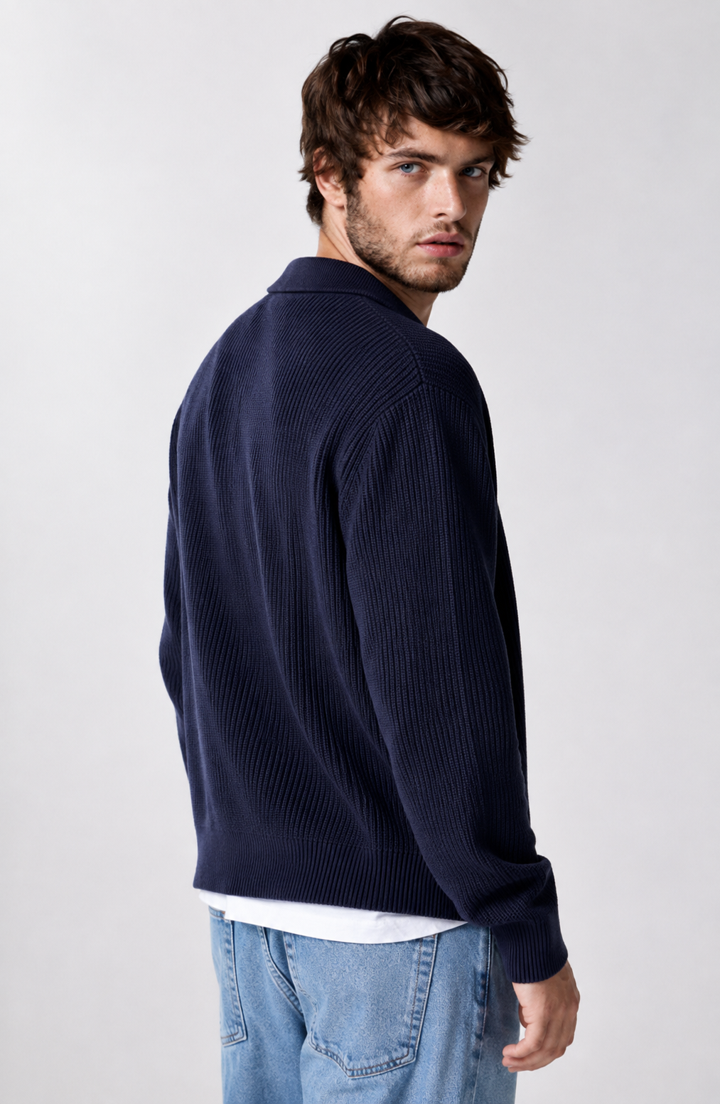 Oslo Ribbed Knit Cardigan Jovera Joyce