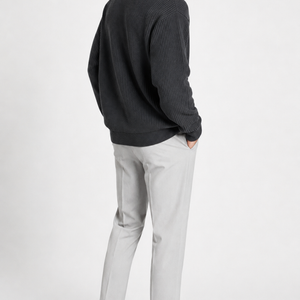 Jovera Joyce Élan Ribbed Zip-Collar Knit Pullover Jovera Joyce