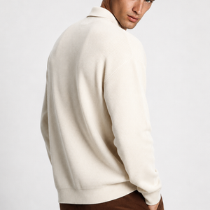 Jovera Joyce Valmont Textured Polo Knit Pullover Jovera Joyce