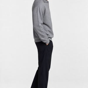 Jovera Joyce Valmont Textured Polo Knit Pullover Jovera Joyce