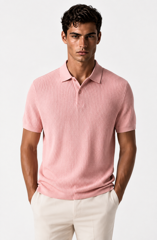 Jovera Joyce Roselle Textured Polo Knit Jovera Joyce