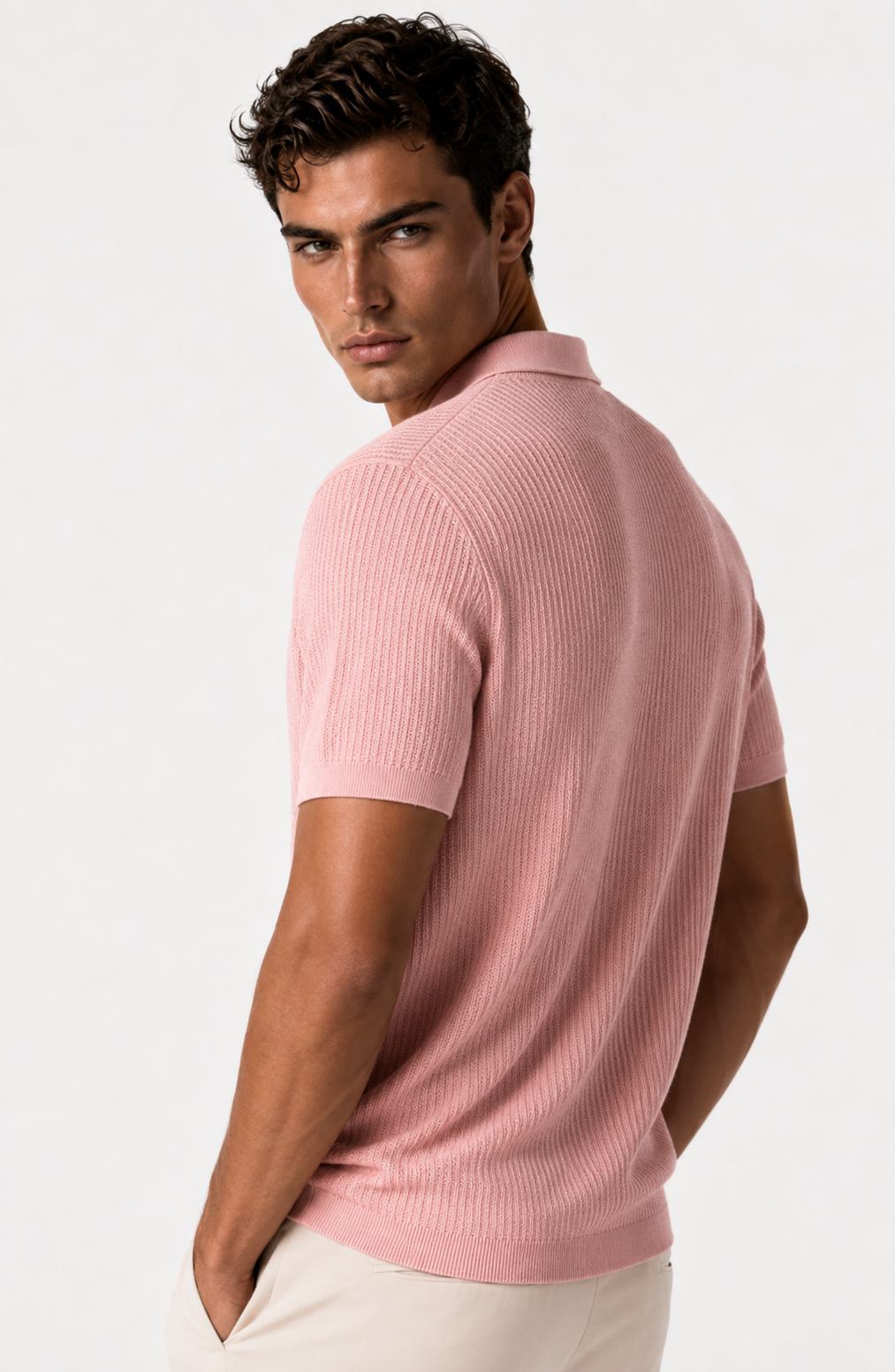 Jovera Joyce Roselle Textured Polo Knit Jovera Joyce