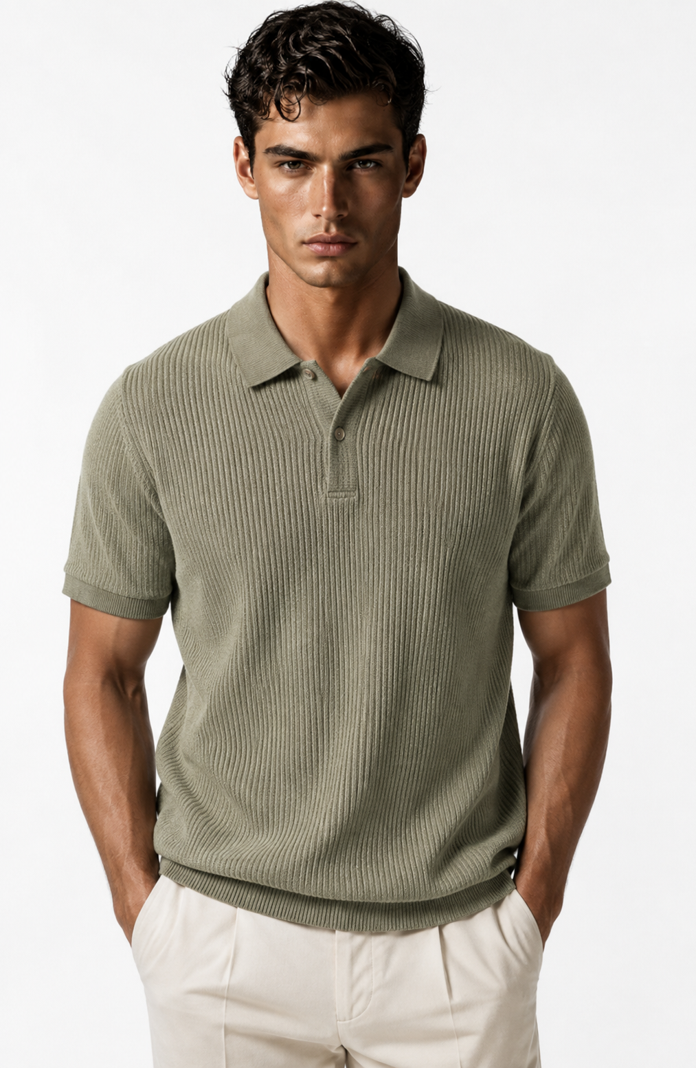 Jovera Joyce Roselle Textured Polo Knit Jovera Joyce