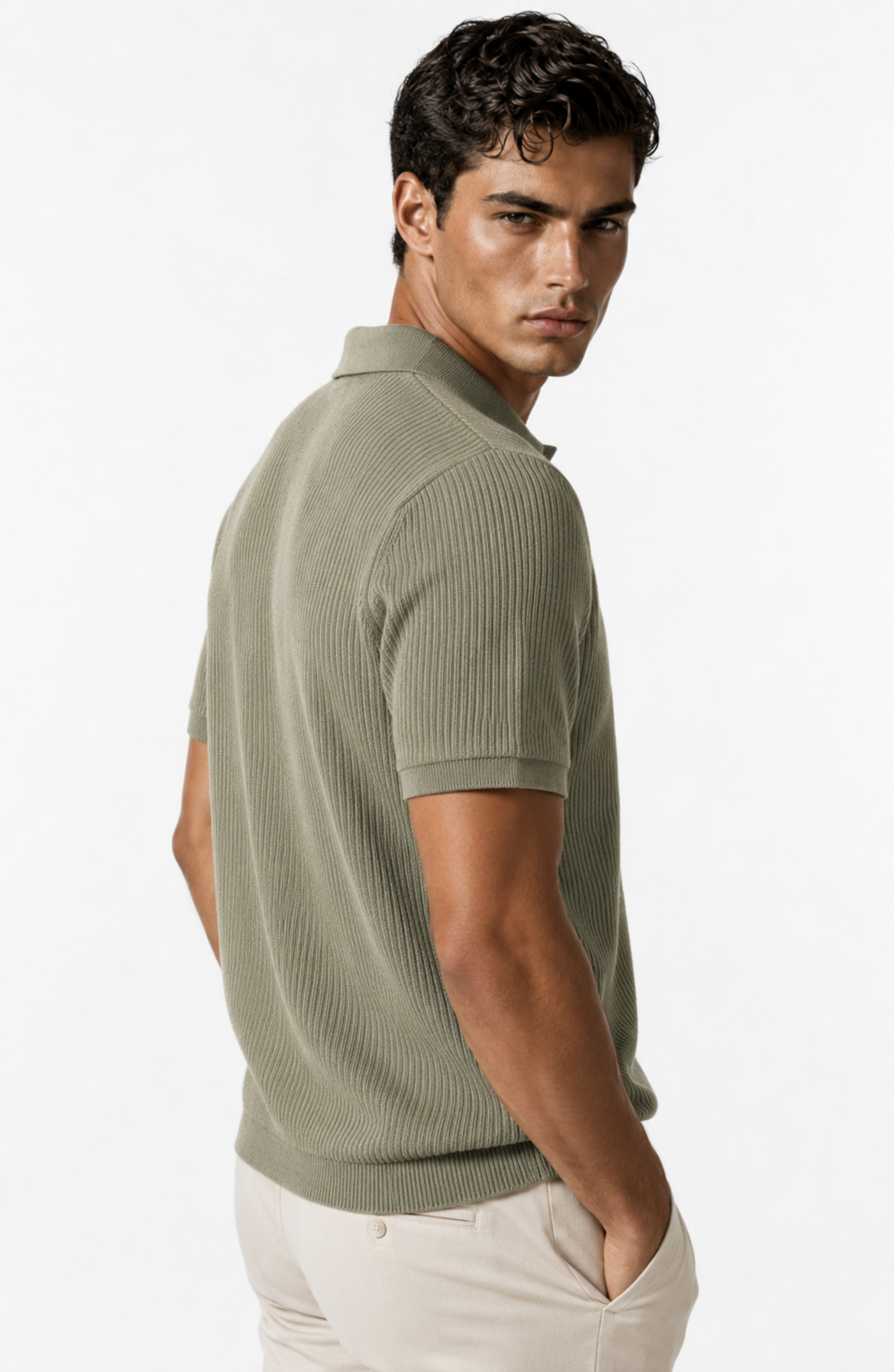 Jovera Joyce Roselle Textured Polo Knit Jovera Joyce
