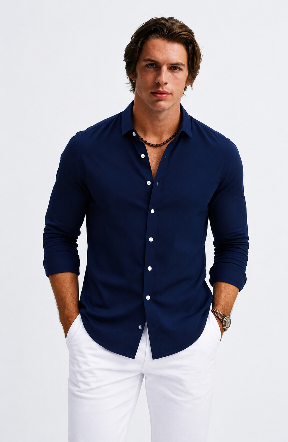 Jovera Joyce Bellavere Refined Button-Front Shirt Jovera Joyce