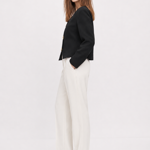 High-end Short Knitted Cardigan Slim Slimming Metal Buckle Sweater For Women Jovera Joyce