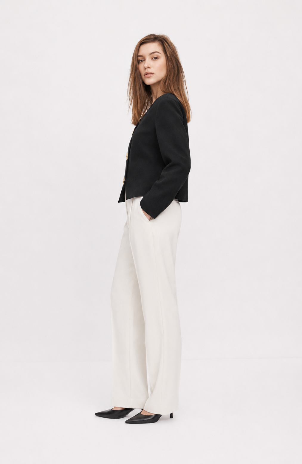 High-end Short Knitted Cardigan Slim Slimming Metal Buckle Sweater For Women Jovera Joyce