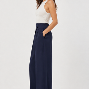 Kyoto Button-Detail Straight-Leg Trousers Jovera Joyce