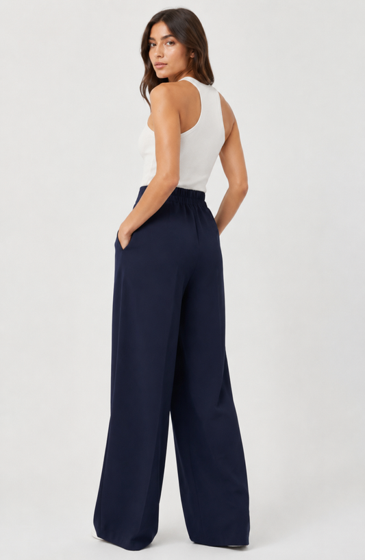 Kyoto Button-Detail Straight-Leg Trousers Jovera Joyce