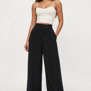 Kyoto Button-Detail Straight-Leg Trousers Jovera Joyce