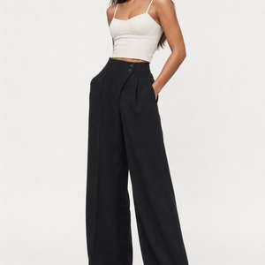 Kyoto Button-Detail Straight-Leg Trousers Jovera Joyce