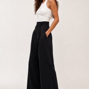 Monaco Wrap-Waist Wide-Leg Trousers Jovera Joyce