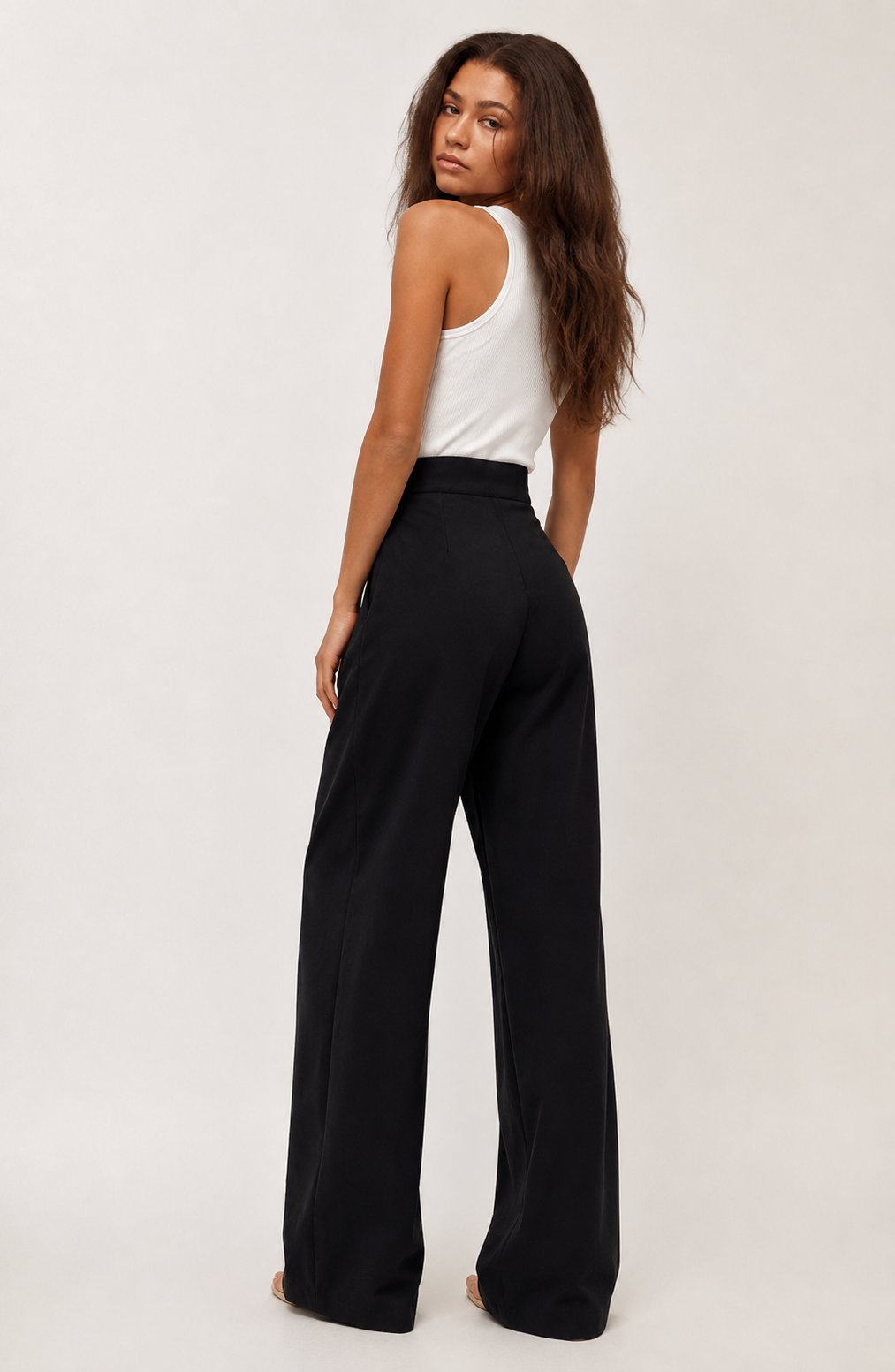 Monaco Wrap-Waist Wide-Leg Trousers Jovera Joyce