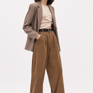 Slimming And Straight Casual High Waist Drooping Wide Leg Pants Jovera Joyce