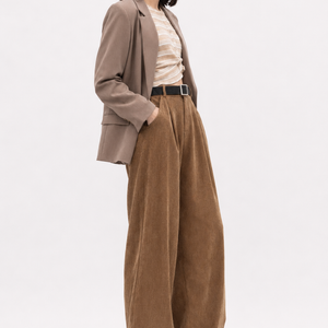 Slimming And Straight Casual High Waist Drooping Wide Leg Pants Jovera Joyce