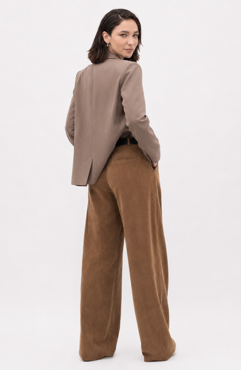 Slimming And Straight Casual High Waist Drooping Wide Leg Pants Jovera Joyce