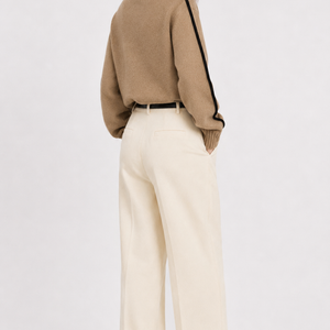 Contrast High Neck Raglan Lantern Sleeve Sweater For Women Jovera Joyce