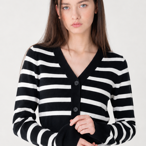 Monaco Stripe Knit Cardigan Jovera Joyce