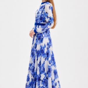 Azure Fleur Maxi Dress Jovera Joyce