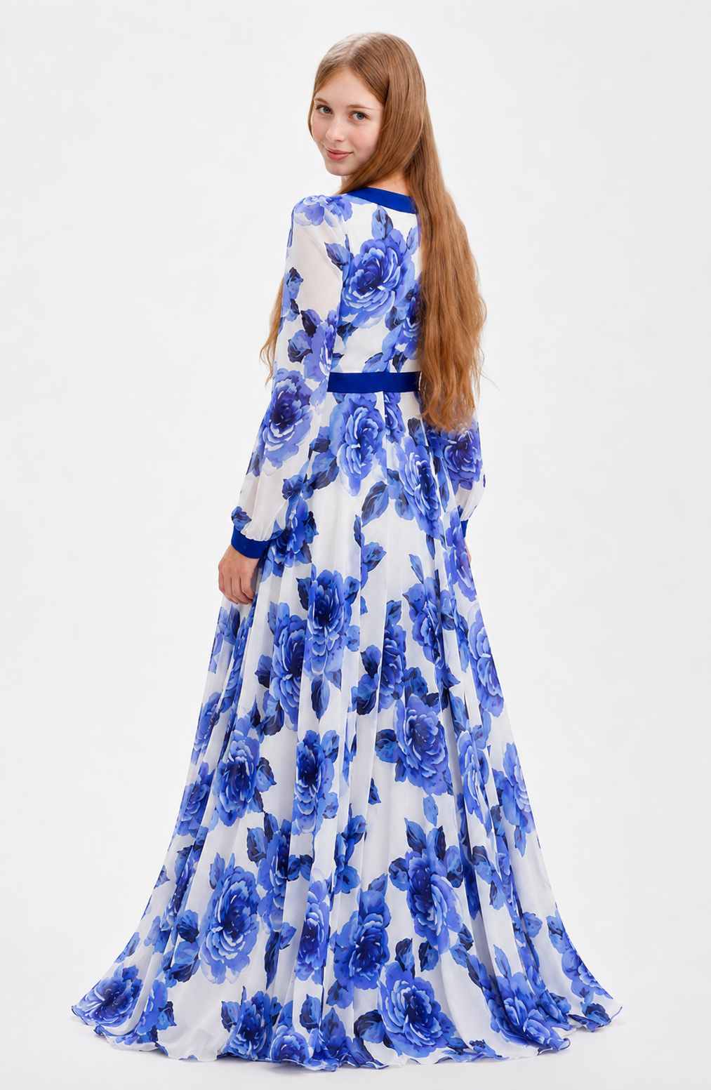 Azure Fleur Maxi Dress Jovera Joyce