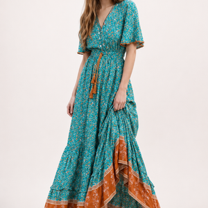 Azure Riviera Maxi Dress Jovera Joyce