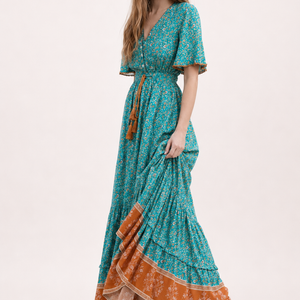 Azure Riviera Maxi Dress Jovera Joyce