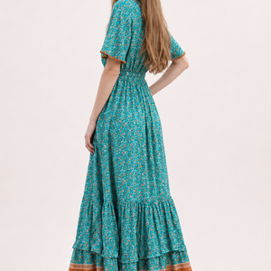 Azure Riviera Maxi Dress Jovera Joyce